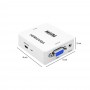 Adattatore Convertitore da HDMI a VGA con Jack Audio 3.5" IN/OUT Cavi +USB 5W Inclusi