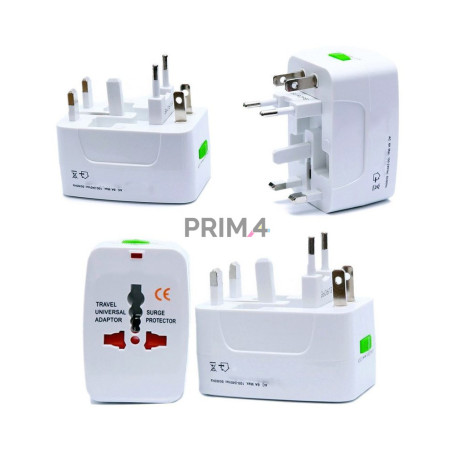 Adattatore Corrente Internazionale Universale AC da Viaggio EU UK US FR DE AU