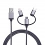 2x Cavi 3in1 da USB2.0 a Micro/TypeC/Compatibile iphone samsung xiaomi huawei android