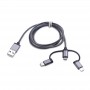 2x Cavi 3in1 da USB2.0 a Micro/TypeC/Compatibile iphone samsung xiaomi huawei android