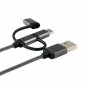 Cavo USB 3in1 da USB2.0 M a Micro/Lightning MFI/TypeC