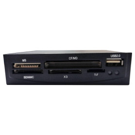 Pannello Multifunzione PC Slot 3.5" con lettore Card e porta USB 2.0