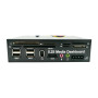Pannello Multifunzione PC slot 5.25" USB2.0 1394 Pinjack3,5mm Molex4pin 5V/12V eSATA